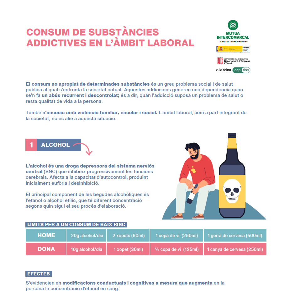 Consum de substncies addictives en lmbit laboral